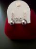 Boucles argent perle et oz ref 100805 1