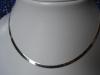Cathou beaute bijoux collier argent maille plate t 42 cm