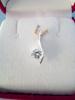 Pendentif argent et oz blanc ref 37792