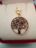 Pendentif plaque or arbre de vie verso reference 302517