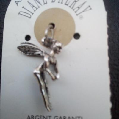 Pendentif argent fee clochette